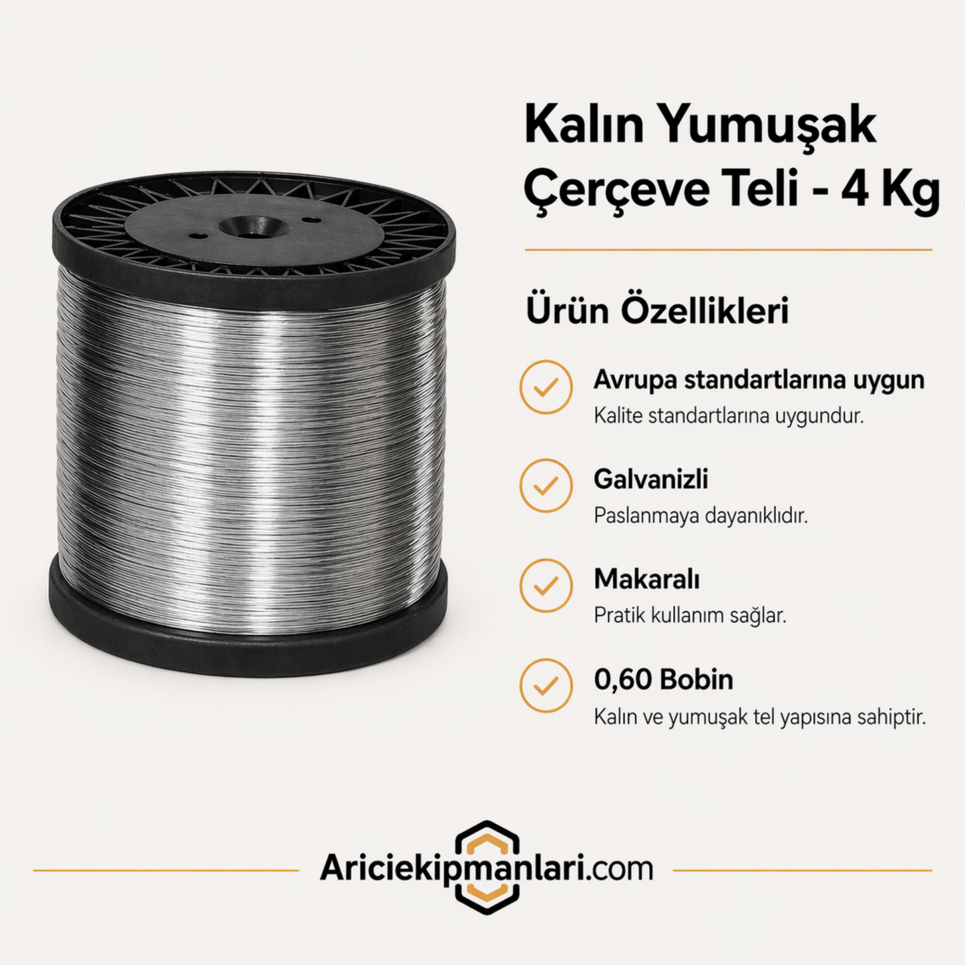 Kalın Yumuşak Çerçeve Teli - 4 Kg