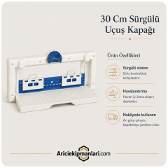 Kovan Uçuş Kapağı Sürgülü 30 Cm